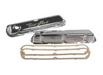 Valve covers, chrome plated, pair